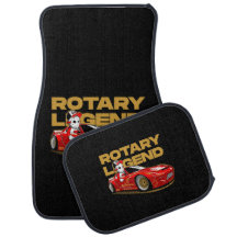 RED DRIFT TÄVLA ROTARY LEGEND ANIME STIL