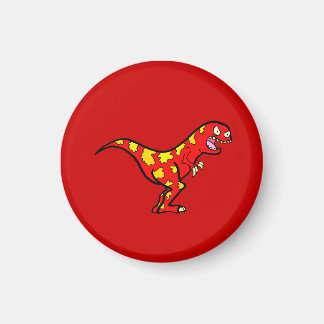 Red Dryptosaurus Magnet