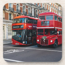 Red Dubbla Decker Buss Underlägg