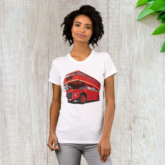 Red Dubbla Decker Buss Womens T-Shirt (Skapare uppladdad)