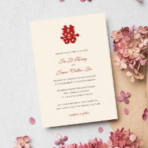 RED Dubbla Happy Kinesisk calligrafi asian