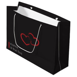 Red Dubbla Heart Large Gift Bag