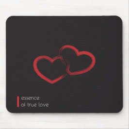 Red Dubbla Heart Mousepad Musmatta