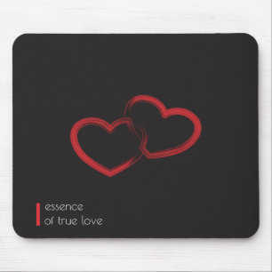 Red Dubbla Heart Mousepad Musmatta