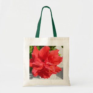 Red Dubbla Hibiscus Flower Tygkasse