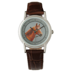 Red Dun Chestnut Sorrel Western Quarter Horse Armbandsur