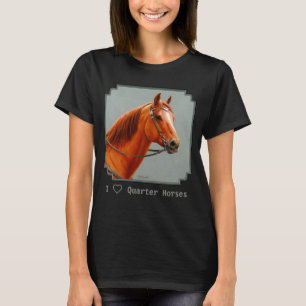 Red Dun Chestnut Sorrel Western Quarter Horse T-shirt