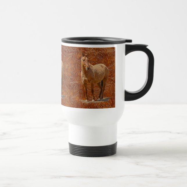 Red Dun Horse-älskare Equine Gift Design Resemugg (Höger)