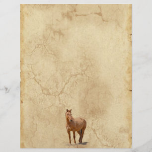 Red Dun on Parchment Horse-älskare Equine Gift