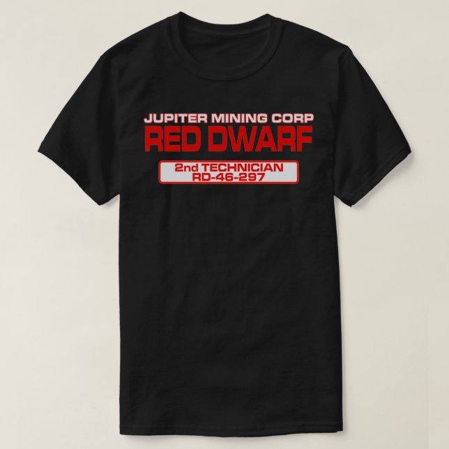 Red Dwarf 2:a tekniker  T Shirt (Design framsida)