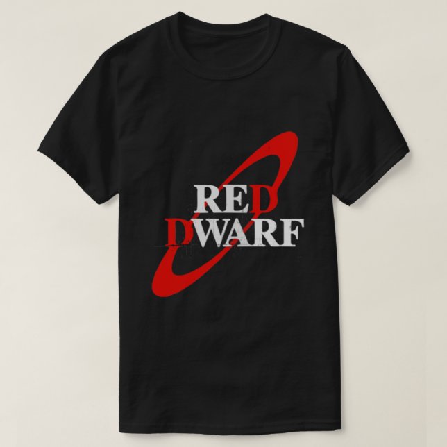 Red Dwarf Distress Logotyp Pocket Position Essenti T Shirt (Design framsida)