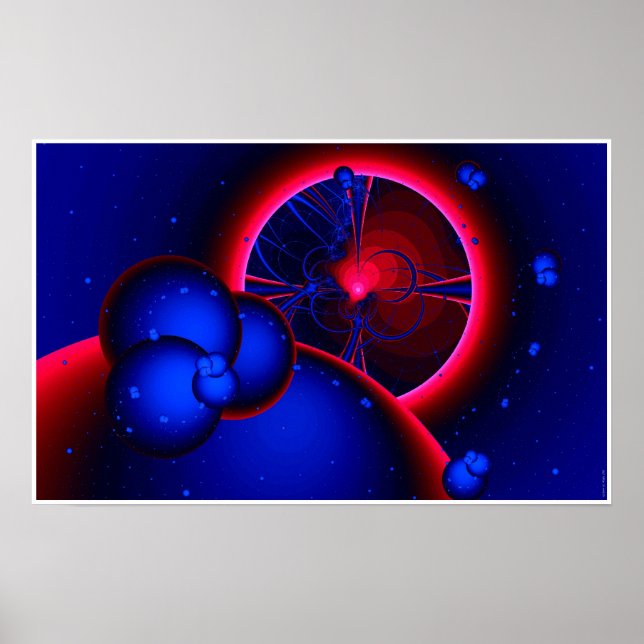 Red Dwarf Eclipse (sett från asteroiden bälte). Poster (Framsidan)