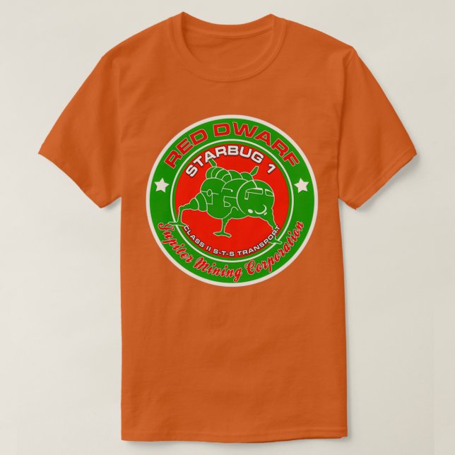 Red Dwarf Starbug T Shirt (Design framsida)