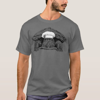 Red Eared Slider Turtle Animal Chef Funny Cooking  T Shirt