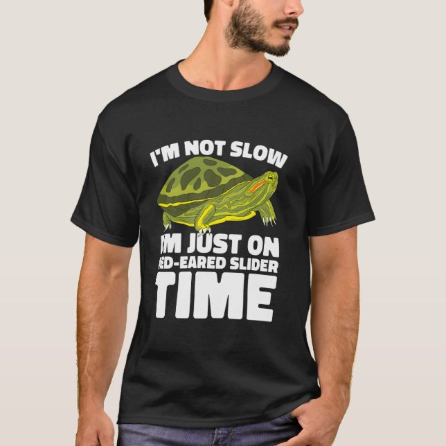 Red Eared Turtle Red Eared Tortoise Red Eared Slid T Shirt (Framsida)