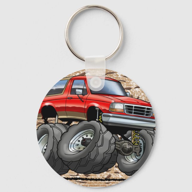 Red Eddie Bauer Bronco Nyckelring (Framsida)