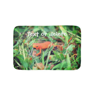Red Eft Orange Salamander Nature 1 Badrumsmatta