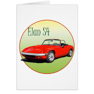 Red Elan S4 Hälsningskort