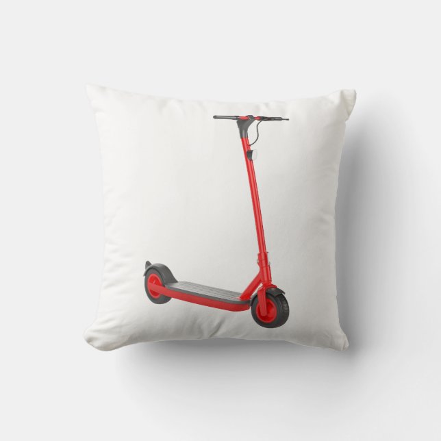 Red Electrical Scooter Kudde (Framsida)