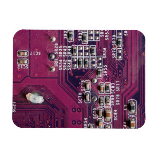 Red Electronic Circuboard Magnet