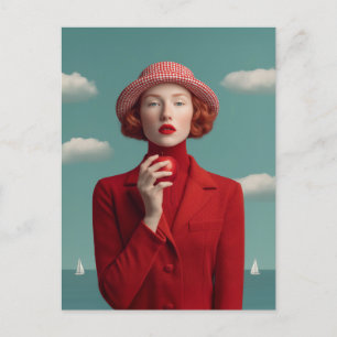 Red Elegance med Apple Helg Vykort
