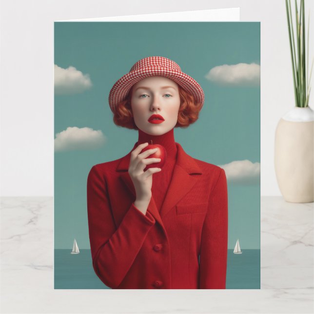 Red Elegance med Apple Kort (Framsida)