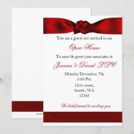 Red elegant Corporate Party-inbjudan Inbjudningar