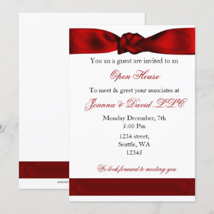 Red elegant Corporate Party-inbjudan Inbjudningar