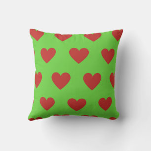 Red Elegant Cute Mysigt Modern Romantic Chic Heart Kudde