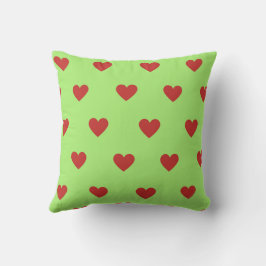 Red Elegant Cute Mysigt Modern Romantic Chic Heart Kudde