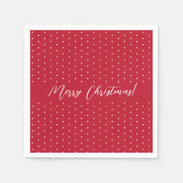 Red Elegant Script Pappersservett