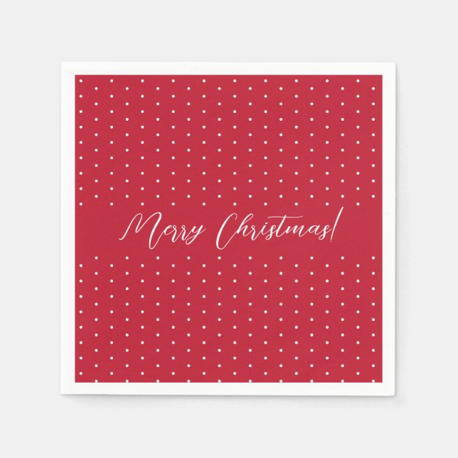 Red Elegant Script Pappersservett (Framsidan)