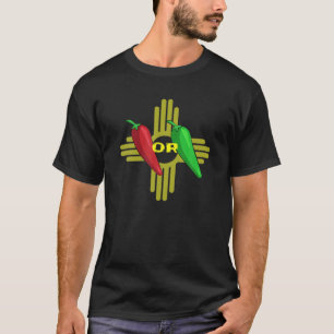 Red eller Grönt Chile Hatch New mexico Zia T Shirt