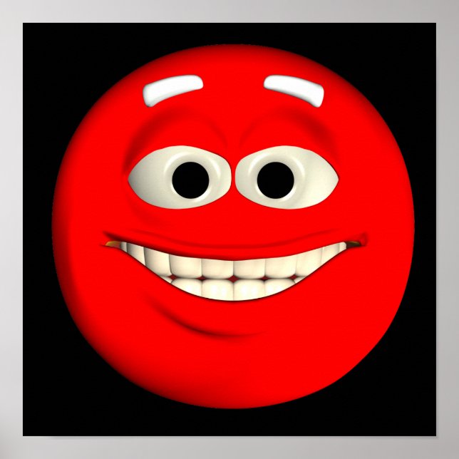 Red Emoticon Poster (Framsidan)