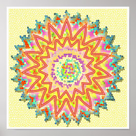 RED Energy Sparkling Healing Chakra Poster