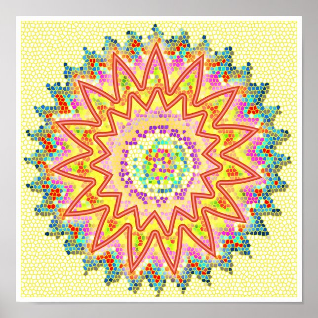 RED Energy Sparkling Healing Chakra Poster (Framsidan)