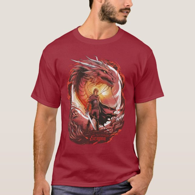 Red eragon art t shirt (Framsida)