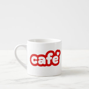 Red Espresso "Café" Mugg med hjärtdetaljer Espressomugg
