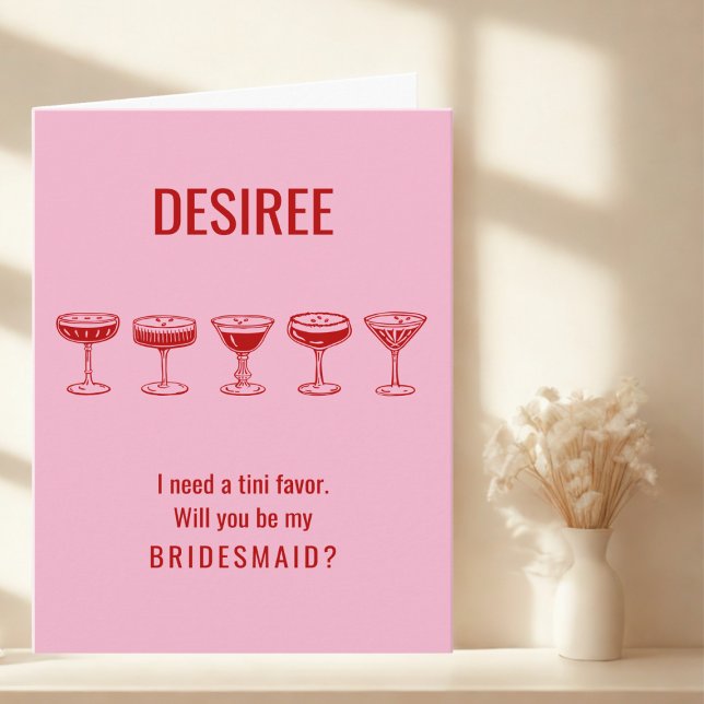 Red Espresso Martini, kommer du att bli min Brides Inbjudan (Skapare uppladdad)