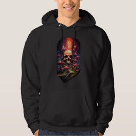 Red Ether Mushroom Skull Hoodie