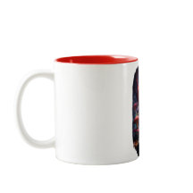 Red Ether Mushroom Skull Mugg