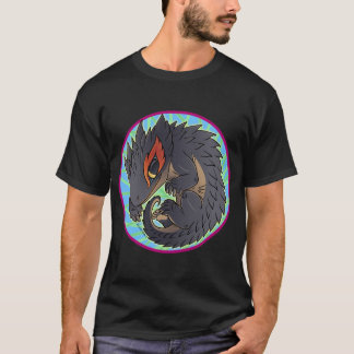 Red Eyed Crokodile Skink Circle T Shirt