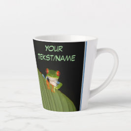 Red Eyed Gaudy Frog Cust. Textprojektionsyta Mugg