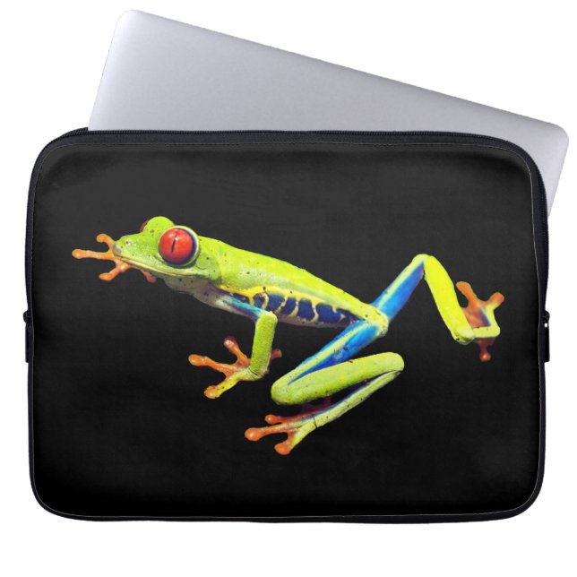 Red Eyed Payed Träd Frog Laptop Fodral (Framsidan)
