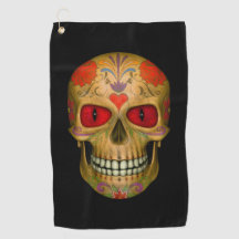 Red Eyed Sugar Skull Zombie Odöda Golf Tower