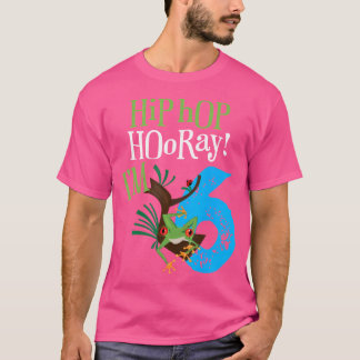 Red Eyed Träd Frog Birthday Shirt i 6 år T