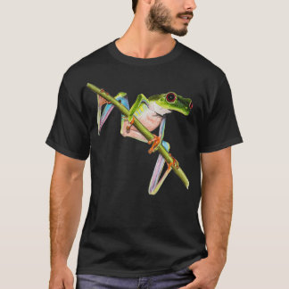 Red Eyed Träd Frog Illustration T Shirt