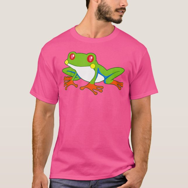 Red Eyed Träd Frog Kärlek Red Eyed Träd Frog T Shirt (Framsida)