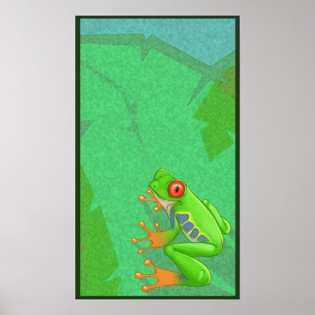 Red Eyed Träd grog Poster (Framsidan)