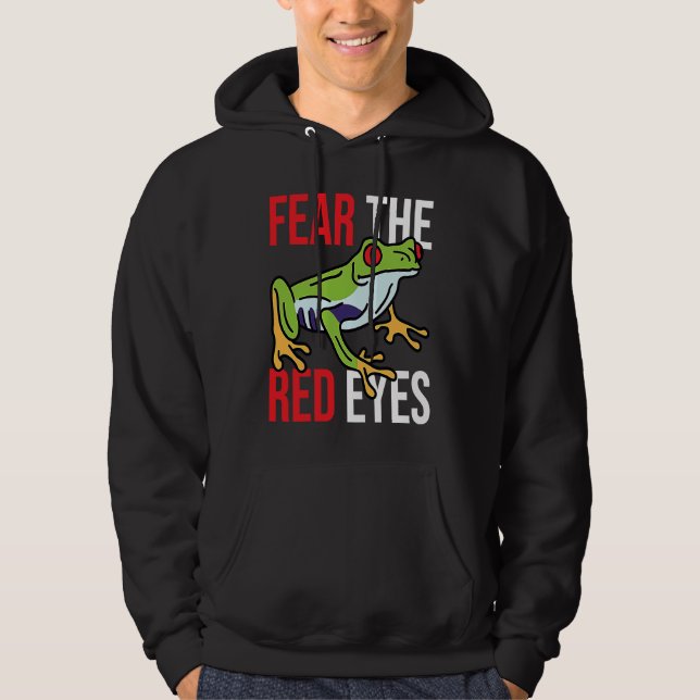 Red Eyed Tree Frog Hoodie (Framsida)